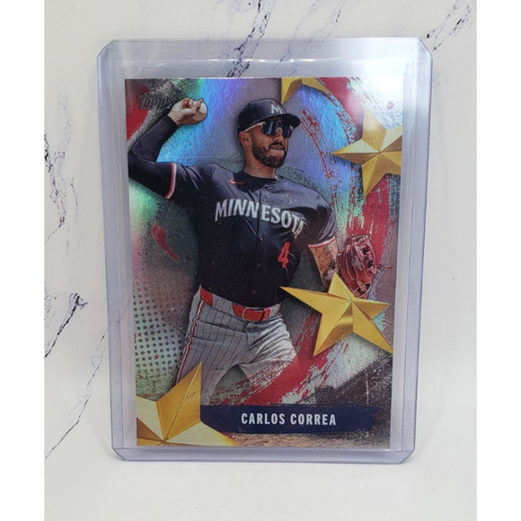 2025 Topps Series 1 - Stars of Mlb Carlos Correa Minnesota Twins #SMLB-28 - Picture 1 of 4